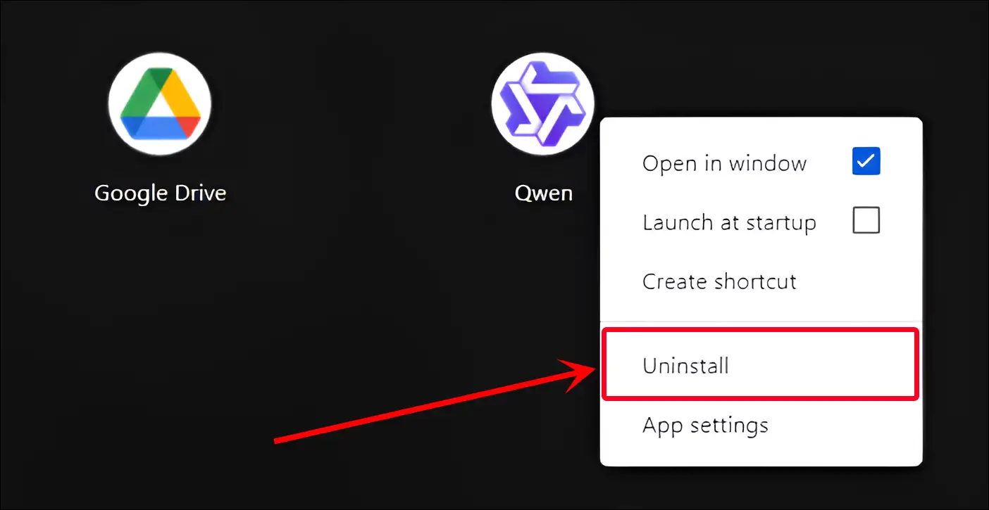 uninstall qwen ai from chrome