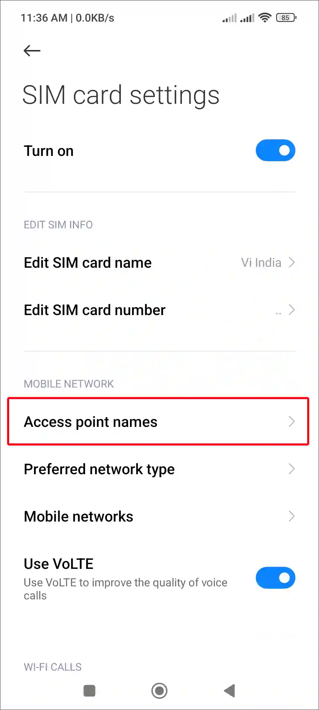 xiaomi access point names