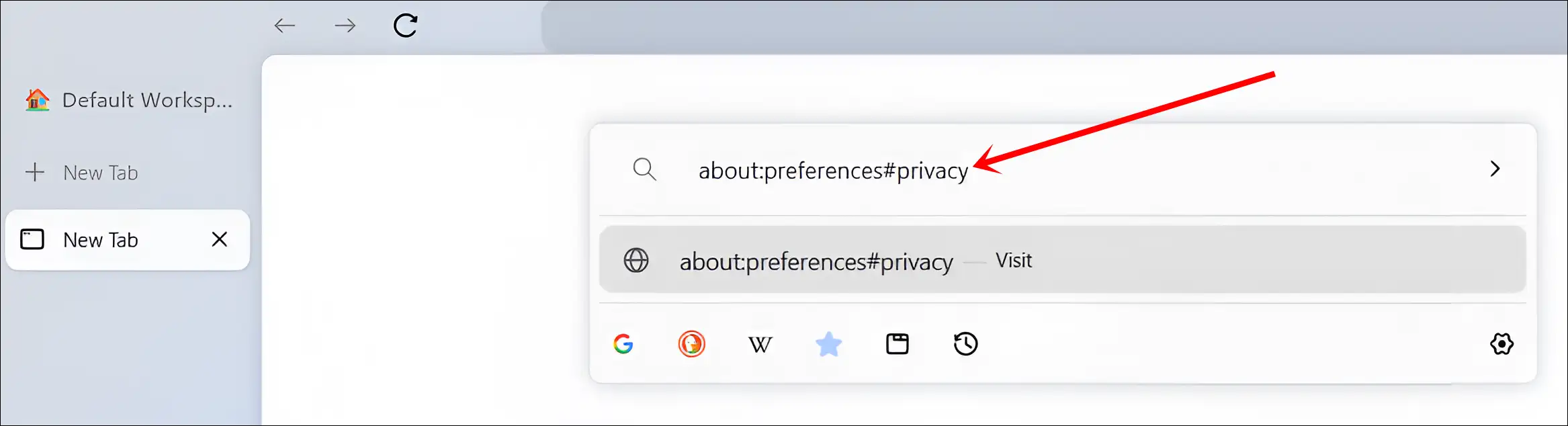 zen browser about:preferences#privacy