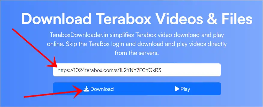 teraboxdownloader.in video link paste