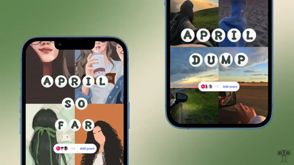 How to Use 'April So Far' & 'April Dump' Instagram Story Template