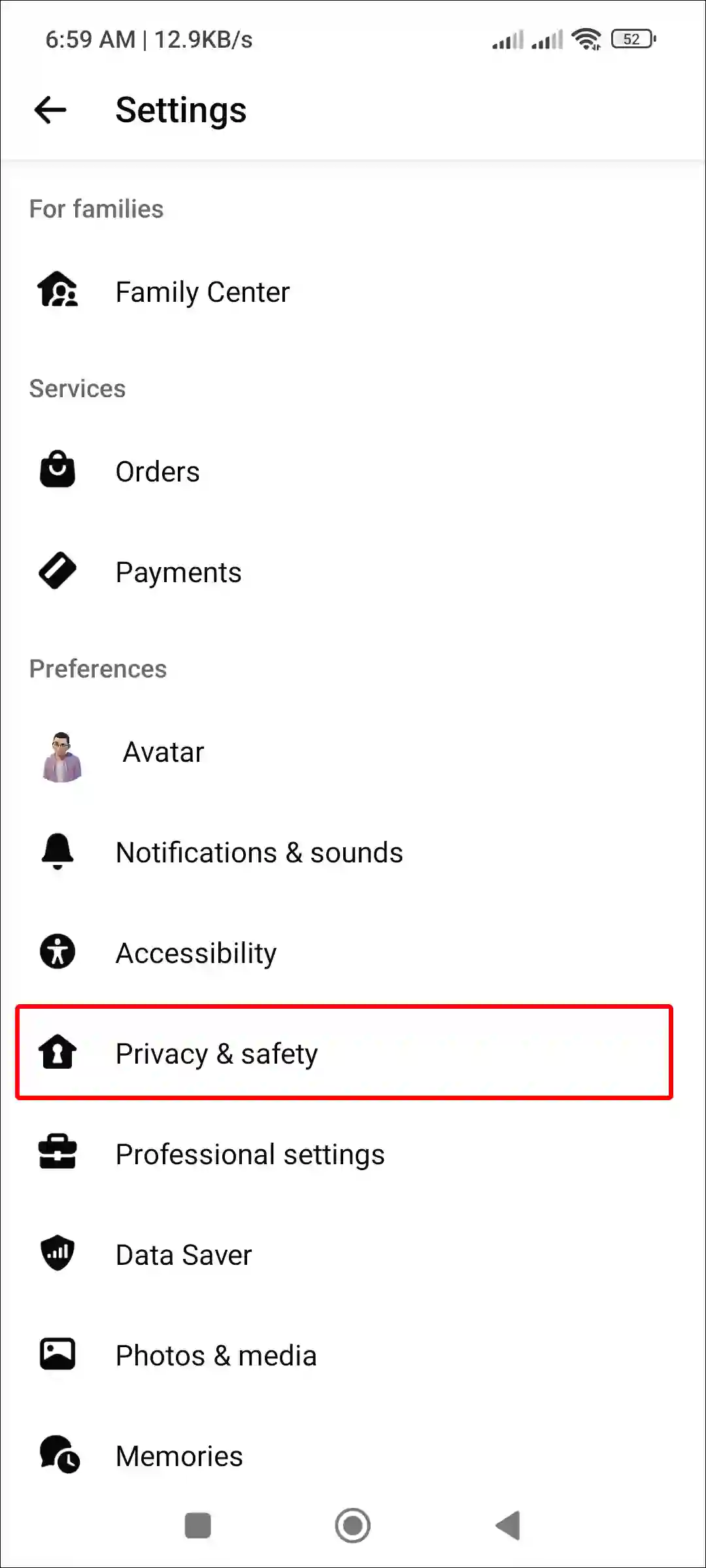 facebook messenger privacy & safety