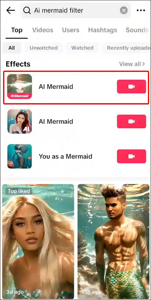 ai mermaid filter