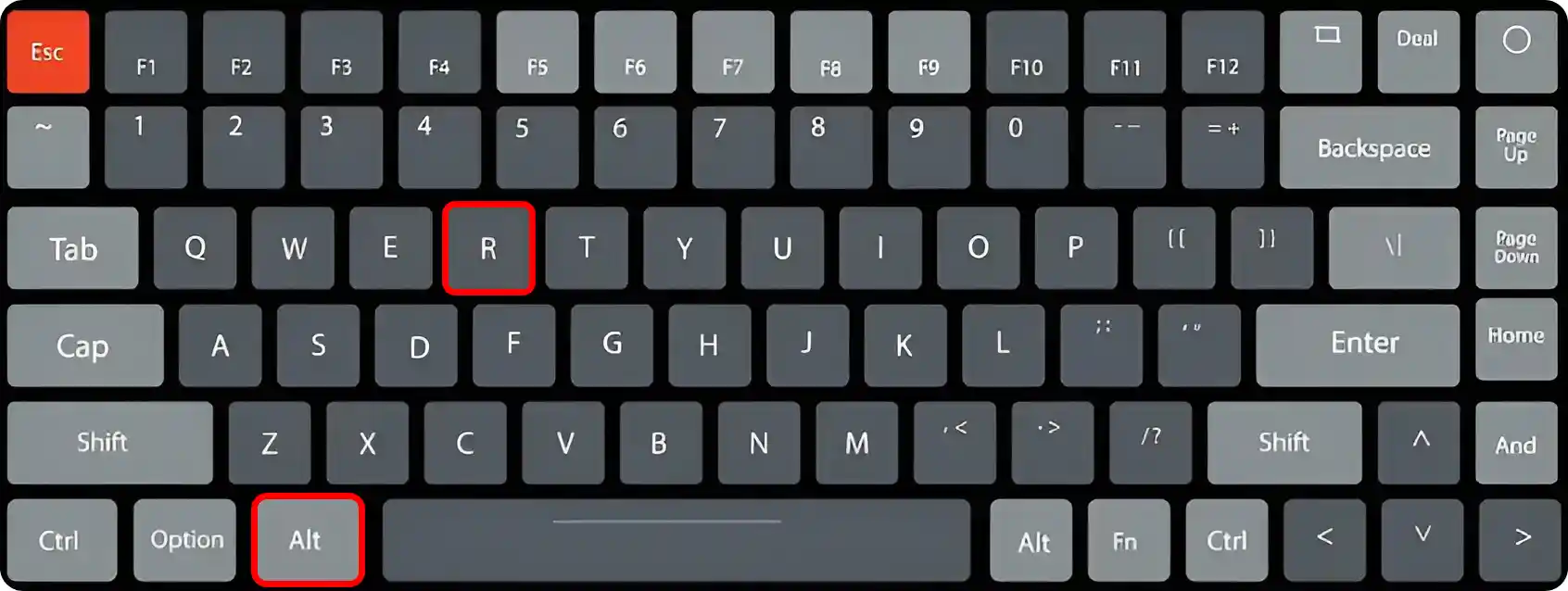 alt + r windows 11