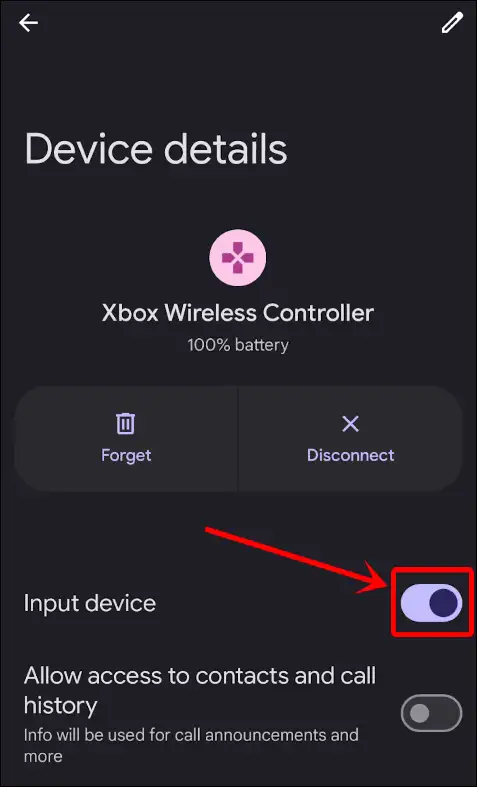 android xbox wireless controller input device