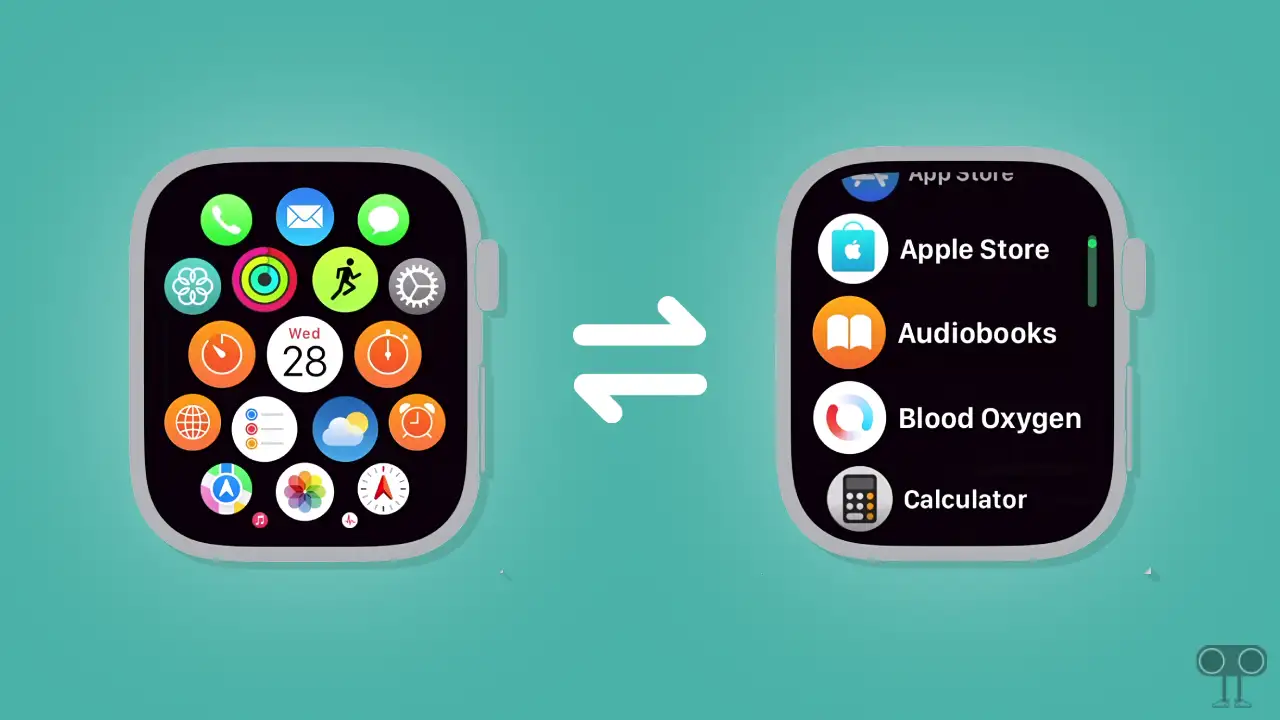 How to Change Apple Watch App Layout (List View ⇌ Grid View)