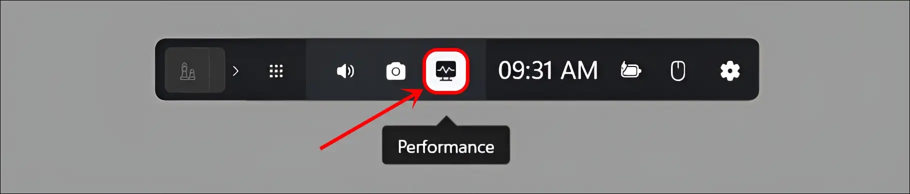 game bar performance tab