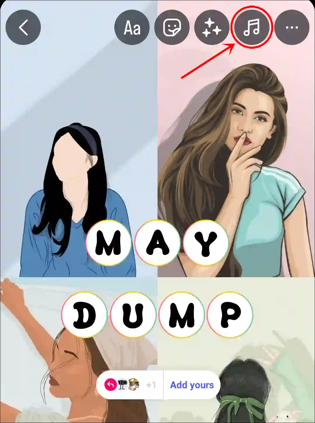 may dump story music
