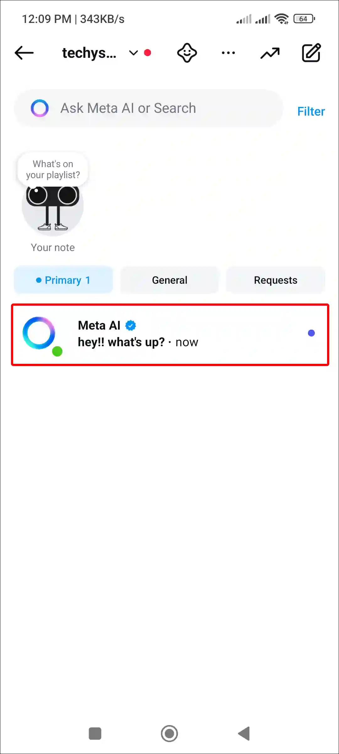 meta ai instagram dm