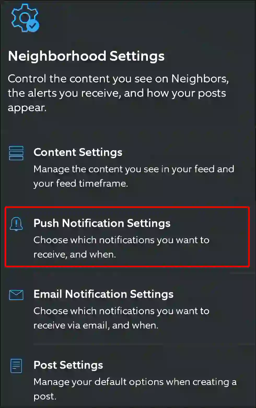 ring app push notification settings