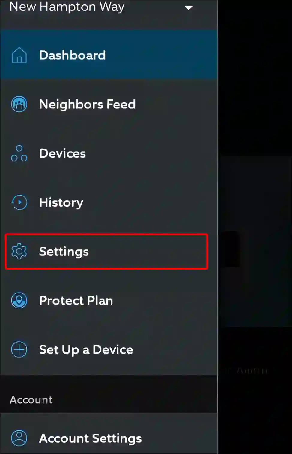 ring app settings