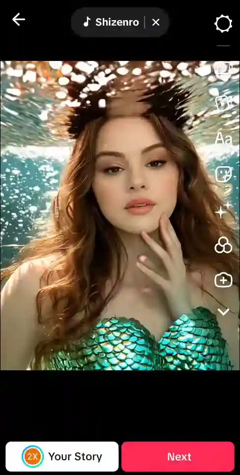 share ai mermaid filter tiktok
