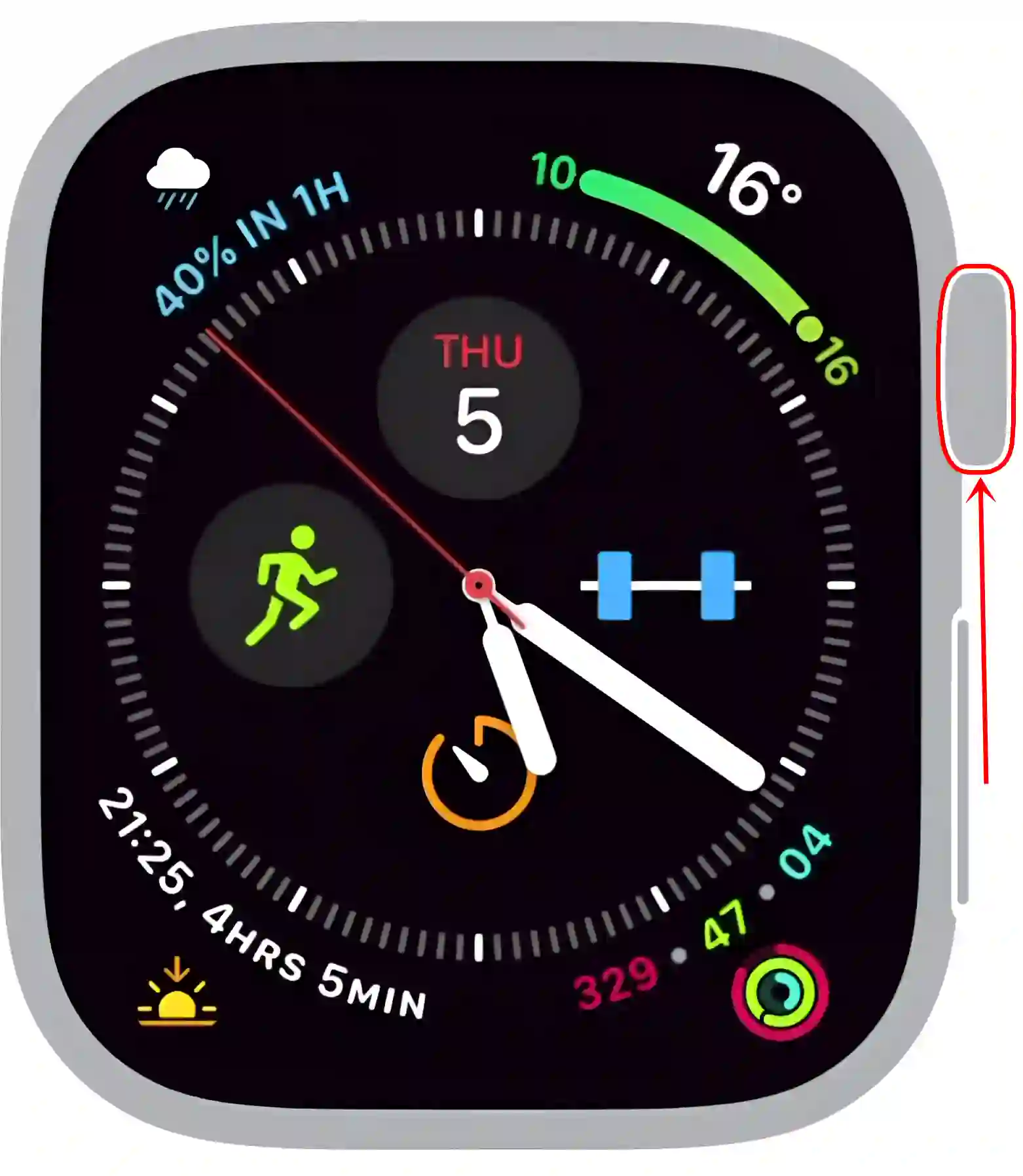 apple watch digital crown button