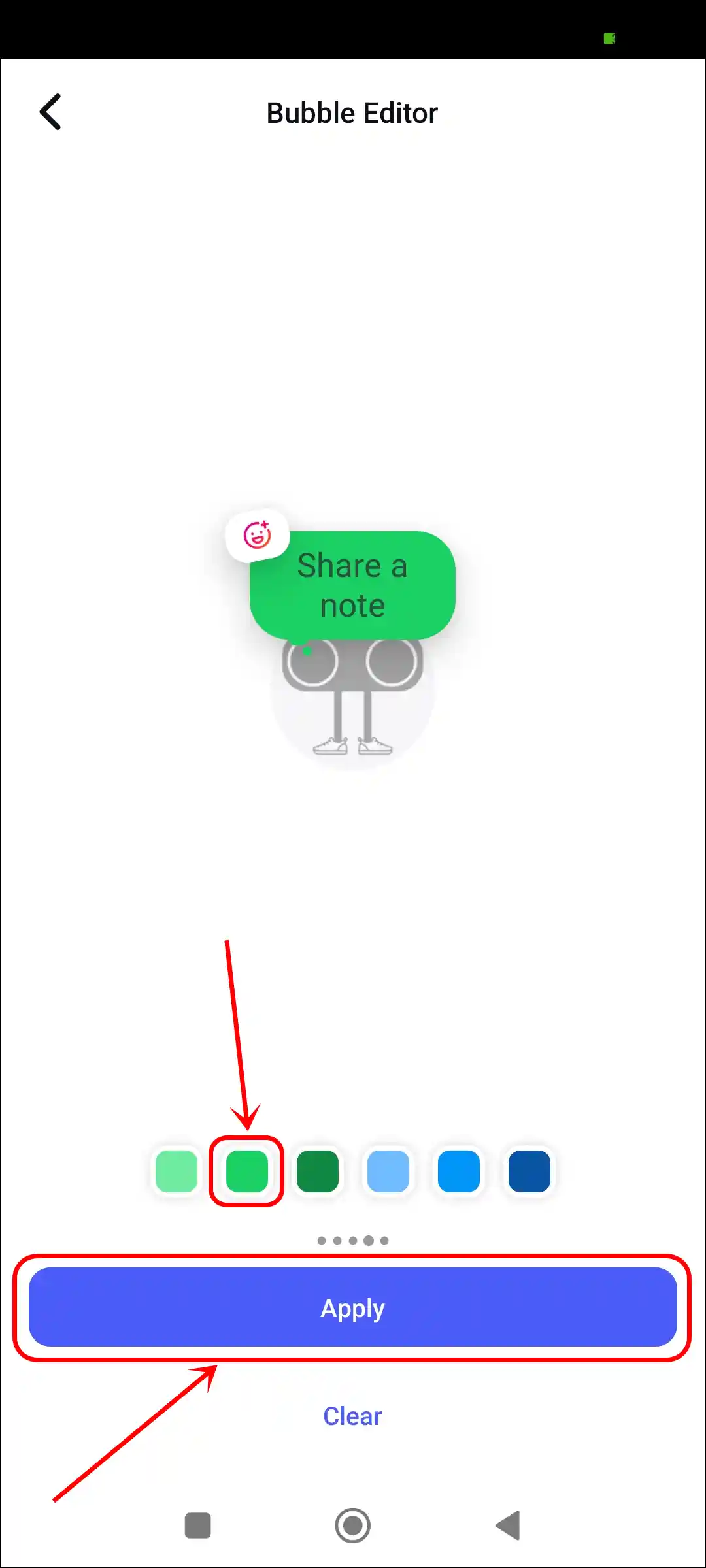 change ig note color