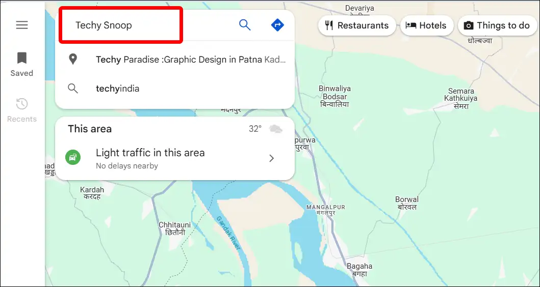 google maps search locations
