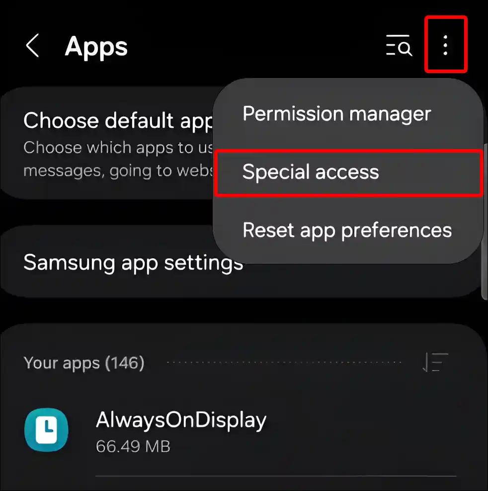 samsung special access