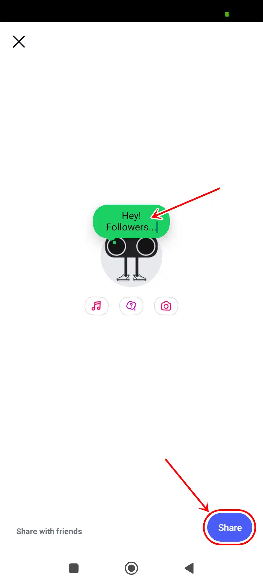 share background color ig note
