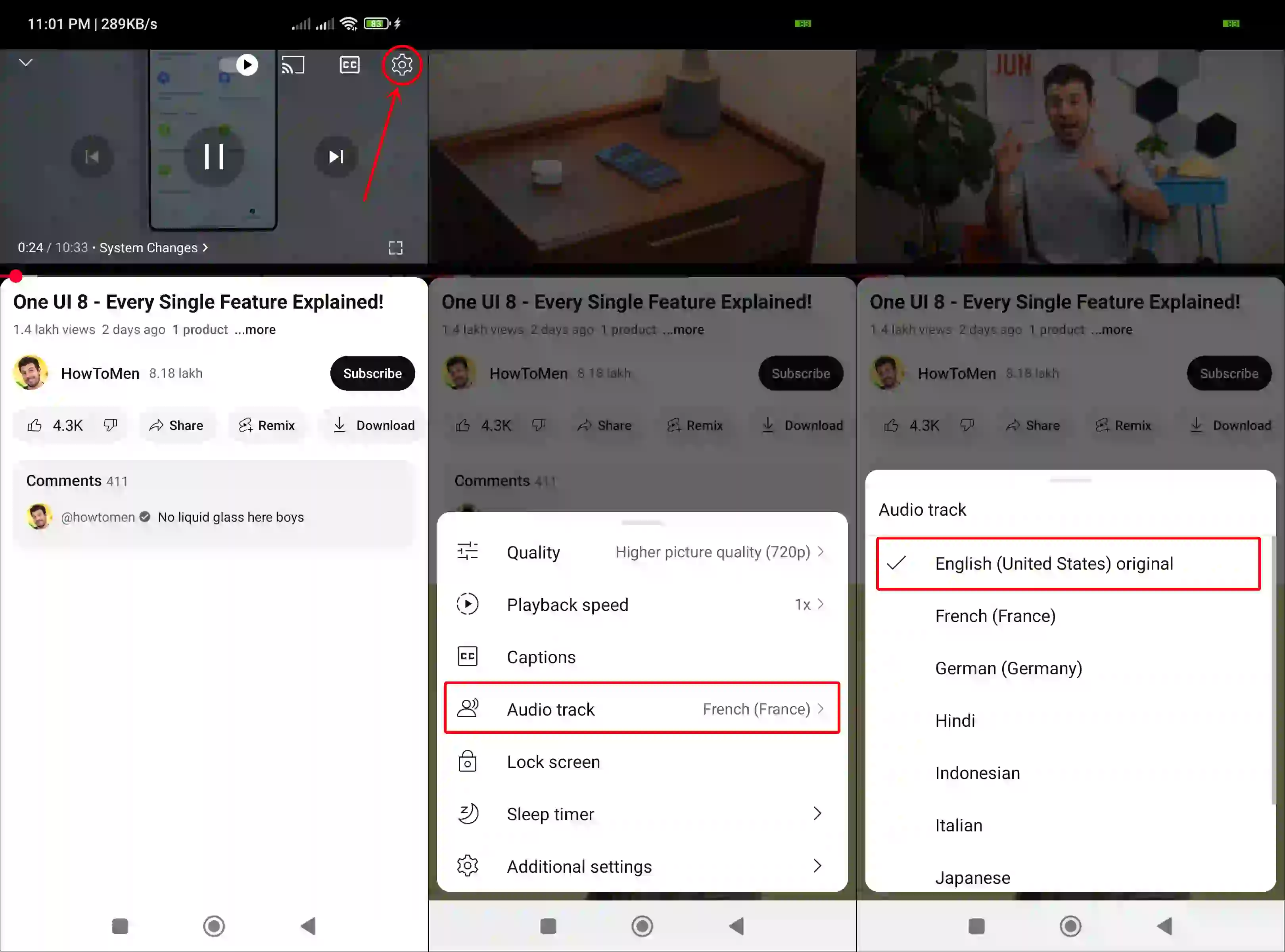 stop auto dubbed youtube video android iphone