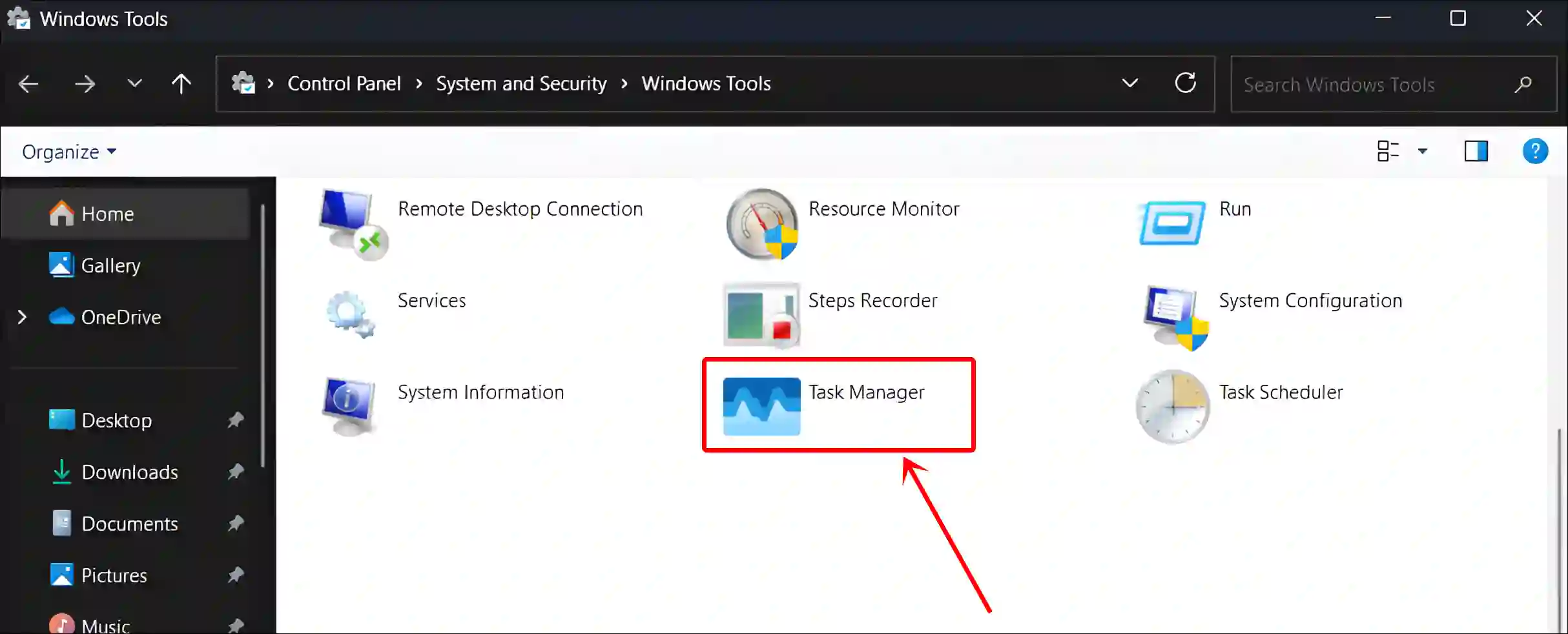 windows tools task manager