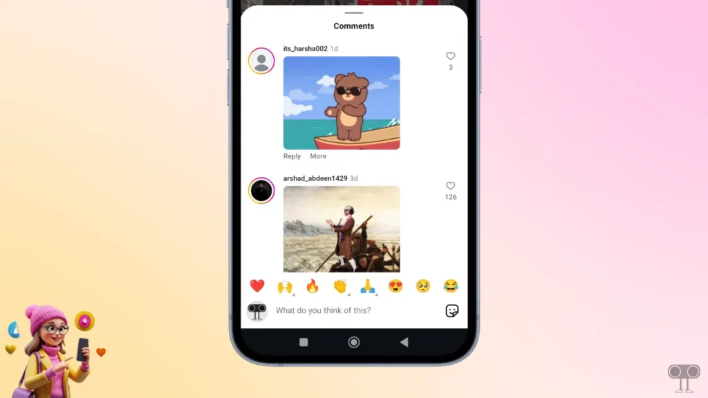 How to Comment a GIF on an Instagram Post and Reel