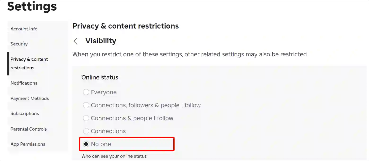 hide roblox online status on desktop
