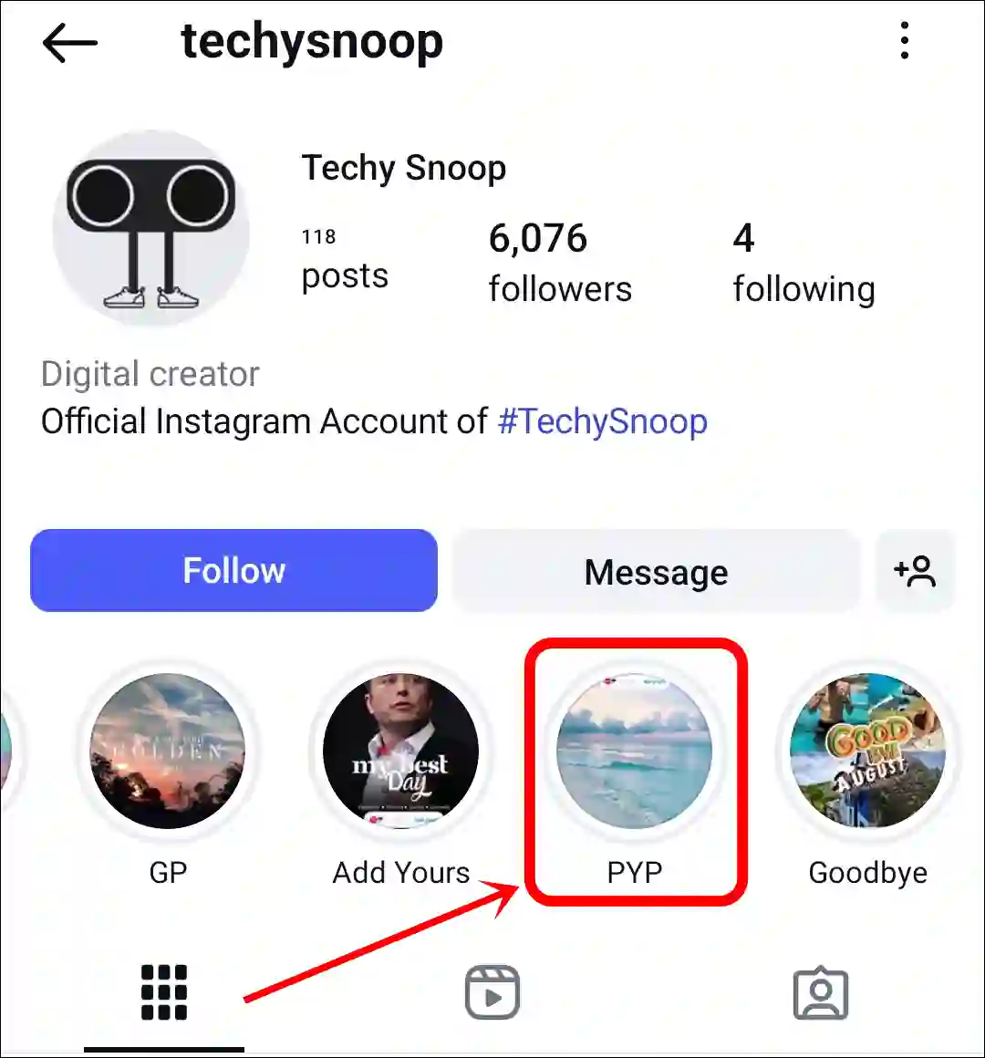 pyp highlight instagram