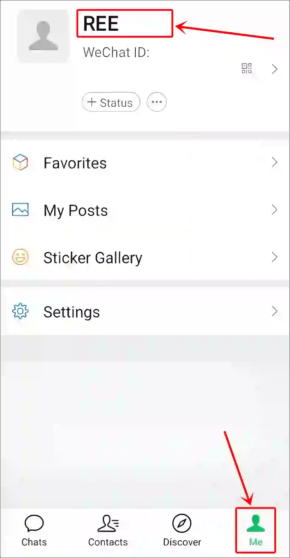 wechat profile