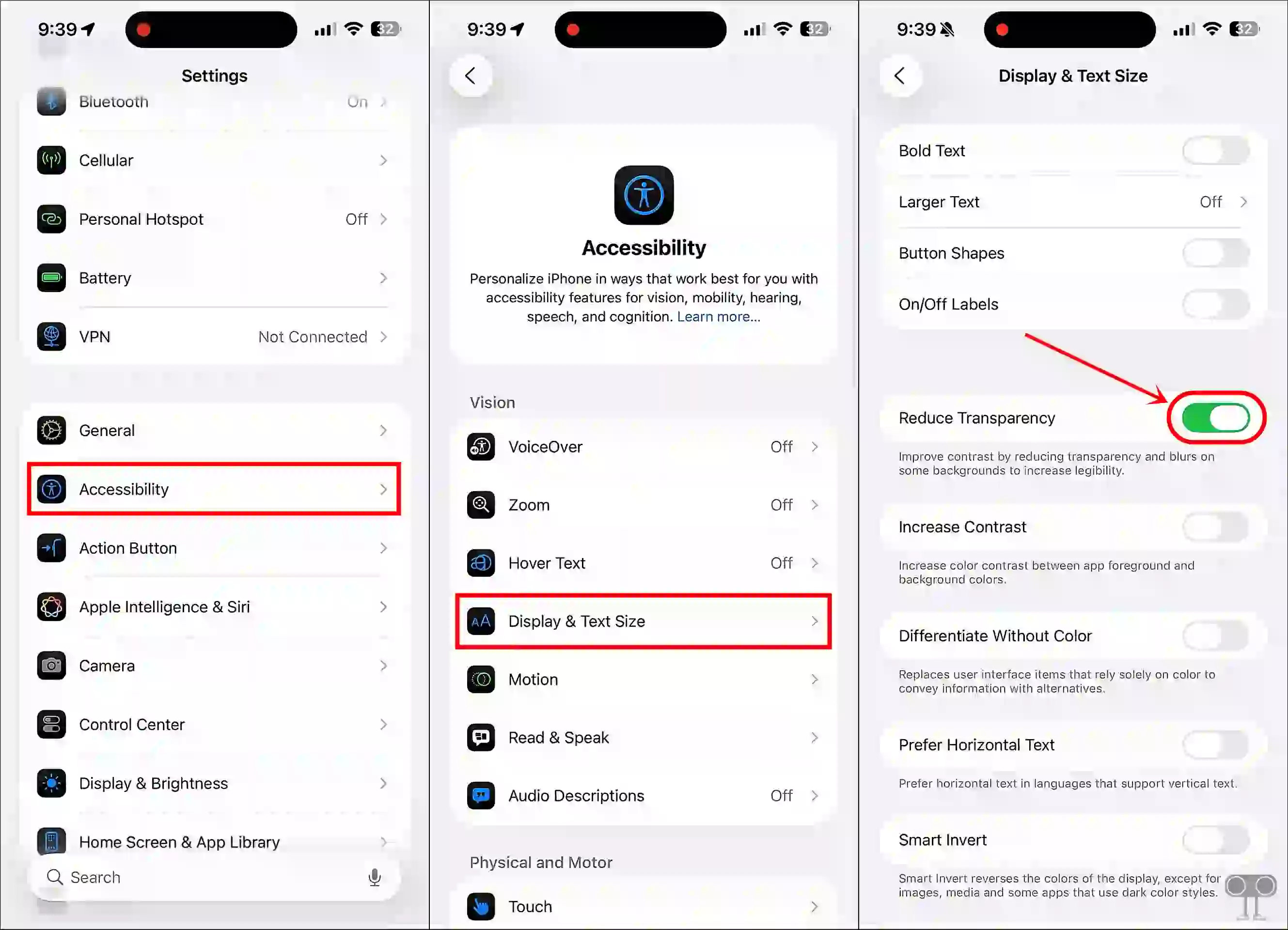 Reduce liquid glass effect ios 26