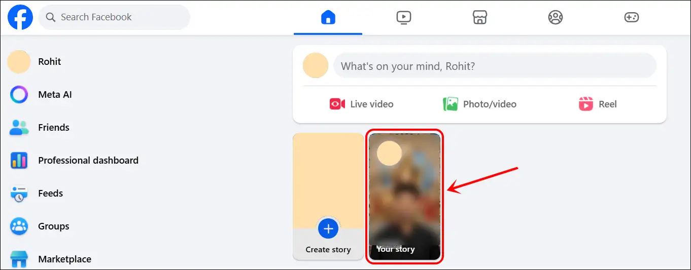 Check names of non-followers on your Facebook story