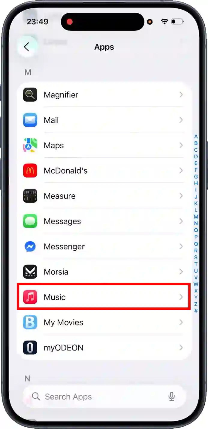 disable apple music dj mode from settings