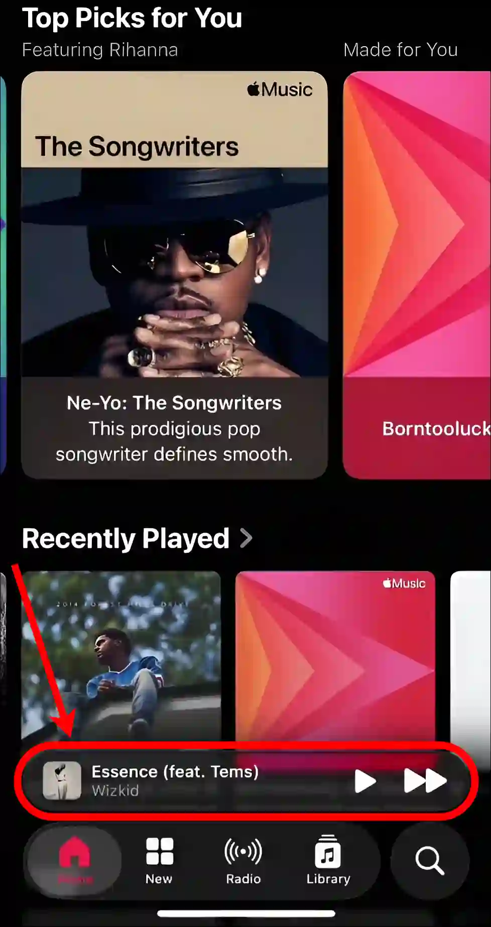 disable dj mode apple music app