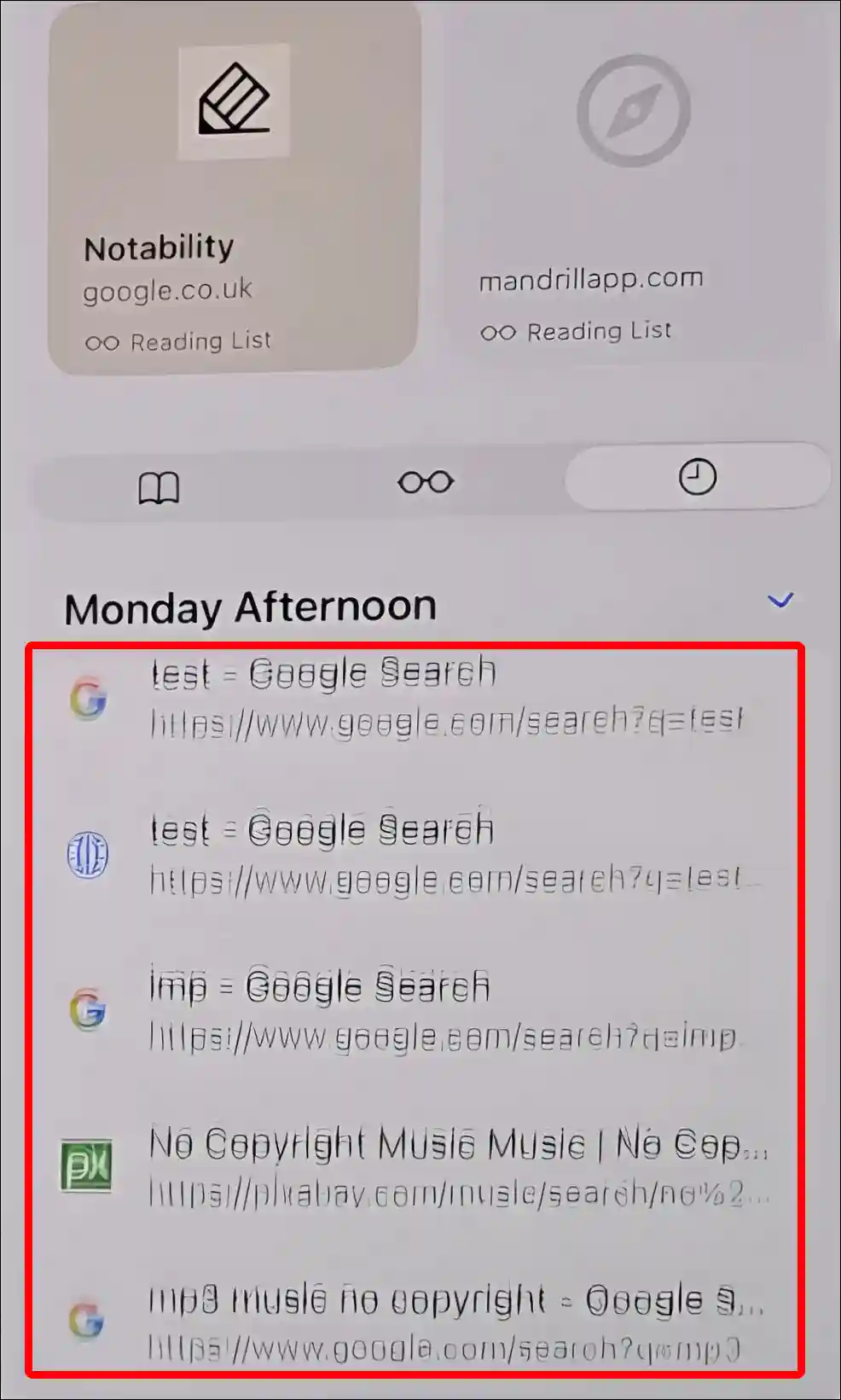 find Safari browser history ios 26