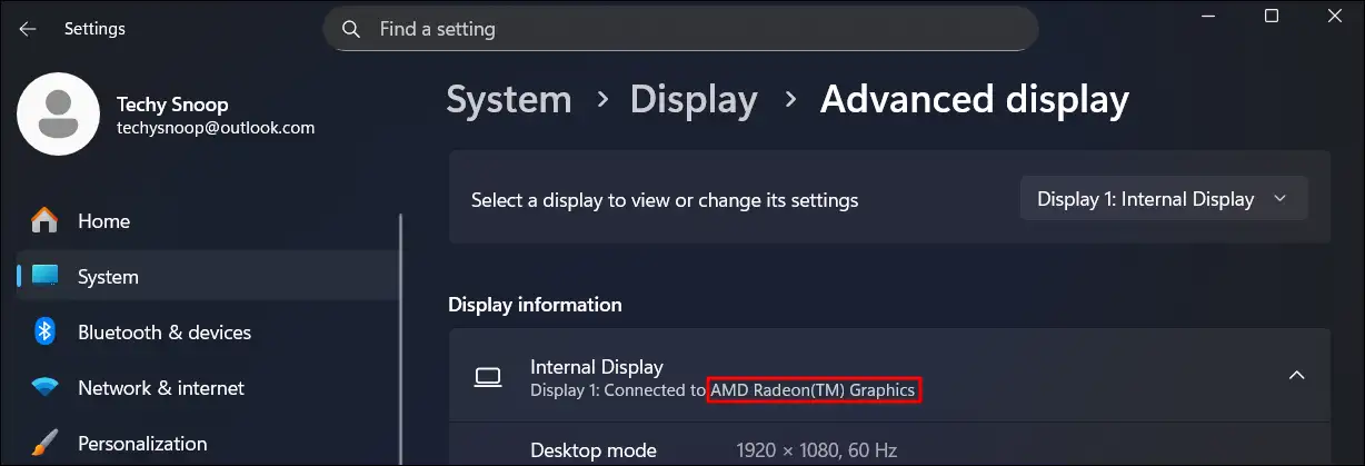 Know which graphics card you have in your laptop or pc