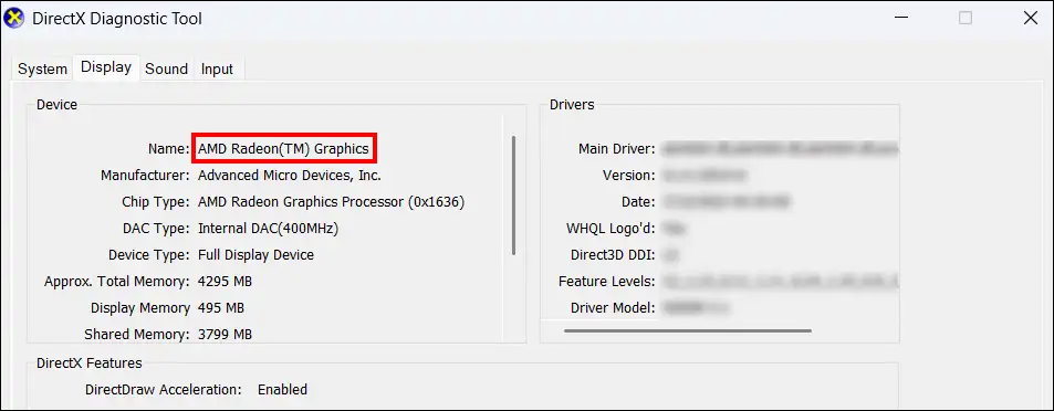 See what graphics card your pc has using DxDiag