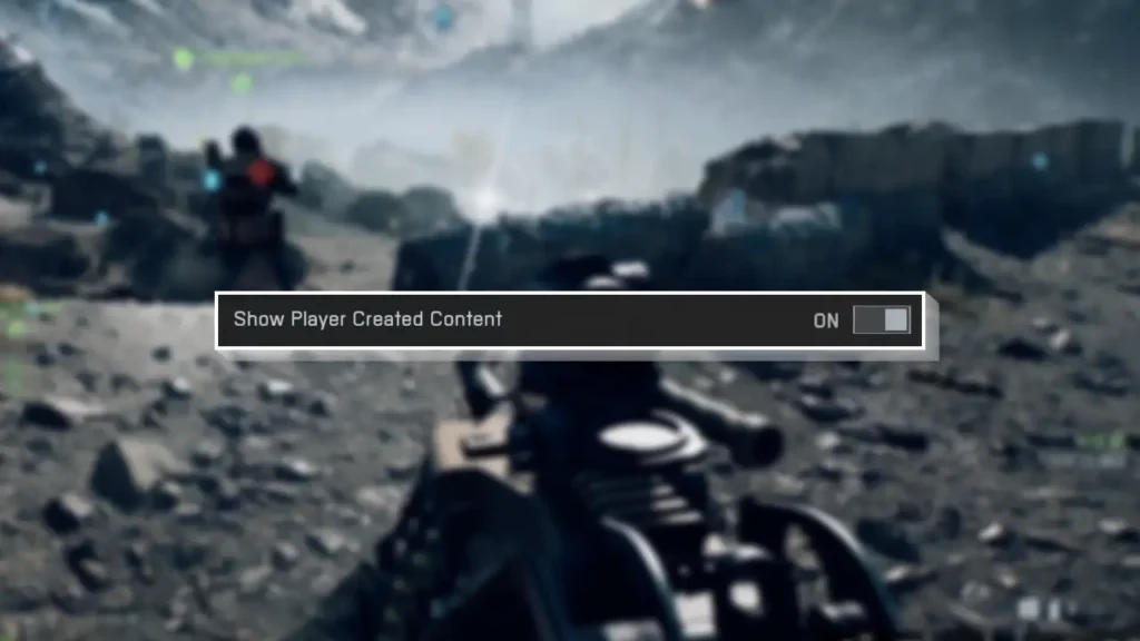 How to Enable or Disable Show Player Created Content in BF6 (Battlefield 6)