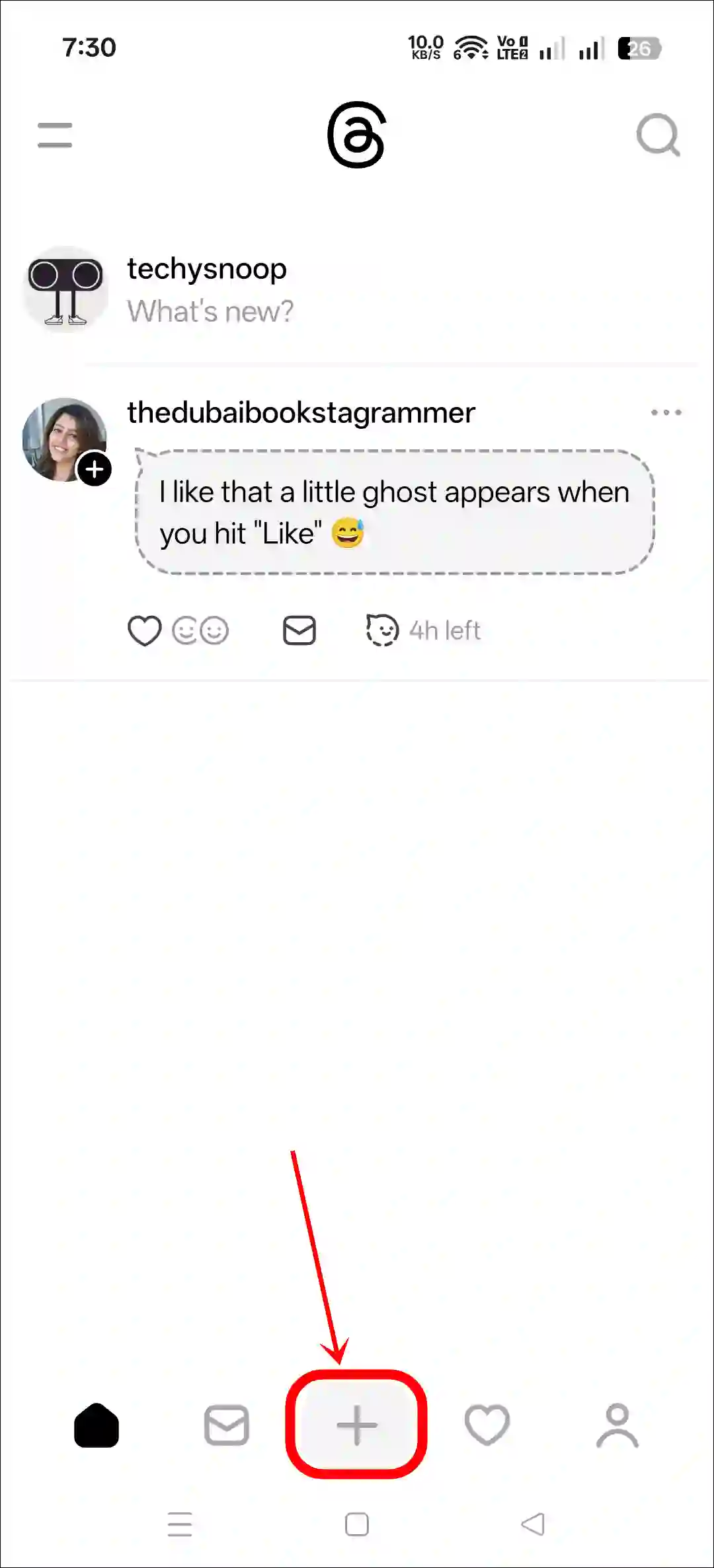 Publish a disappearing (ghost) post on your Threads app