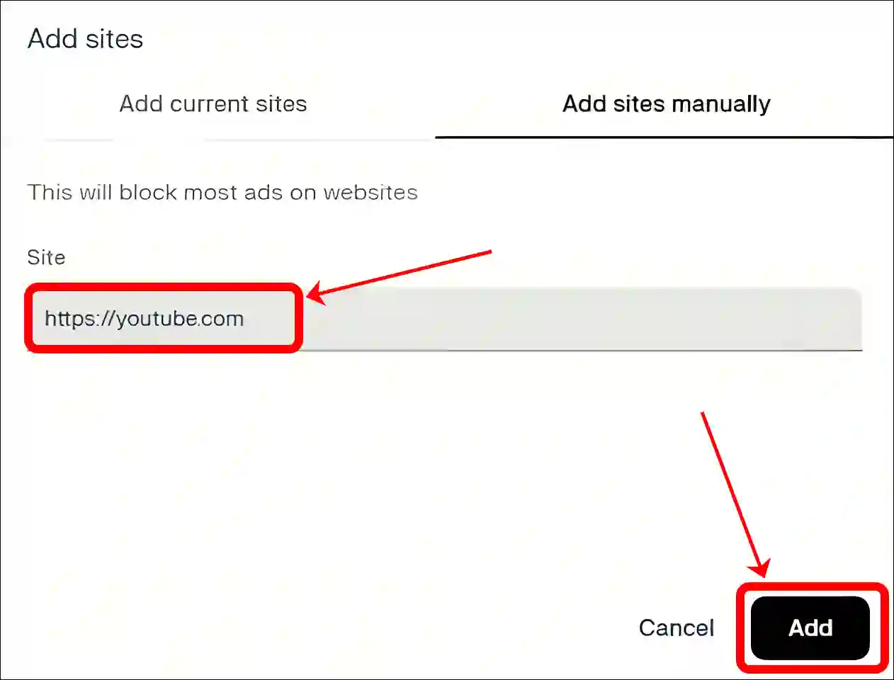 Skip Specific Website from Comet's Adblocker