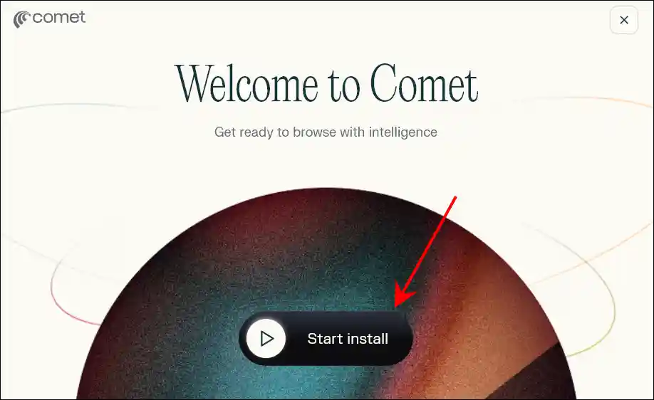 start install comet browser