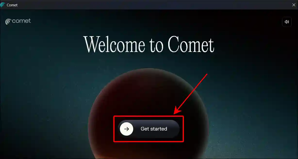 welcome to comet get started