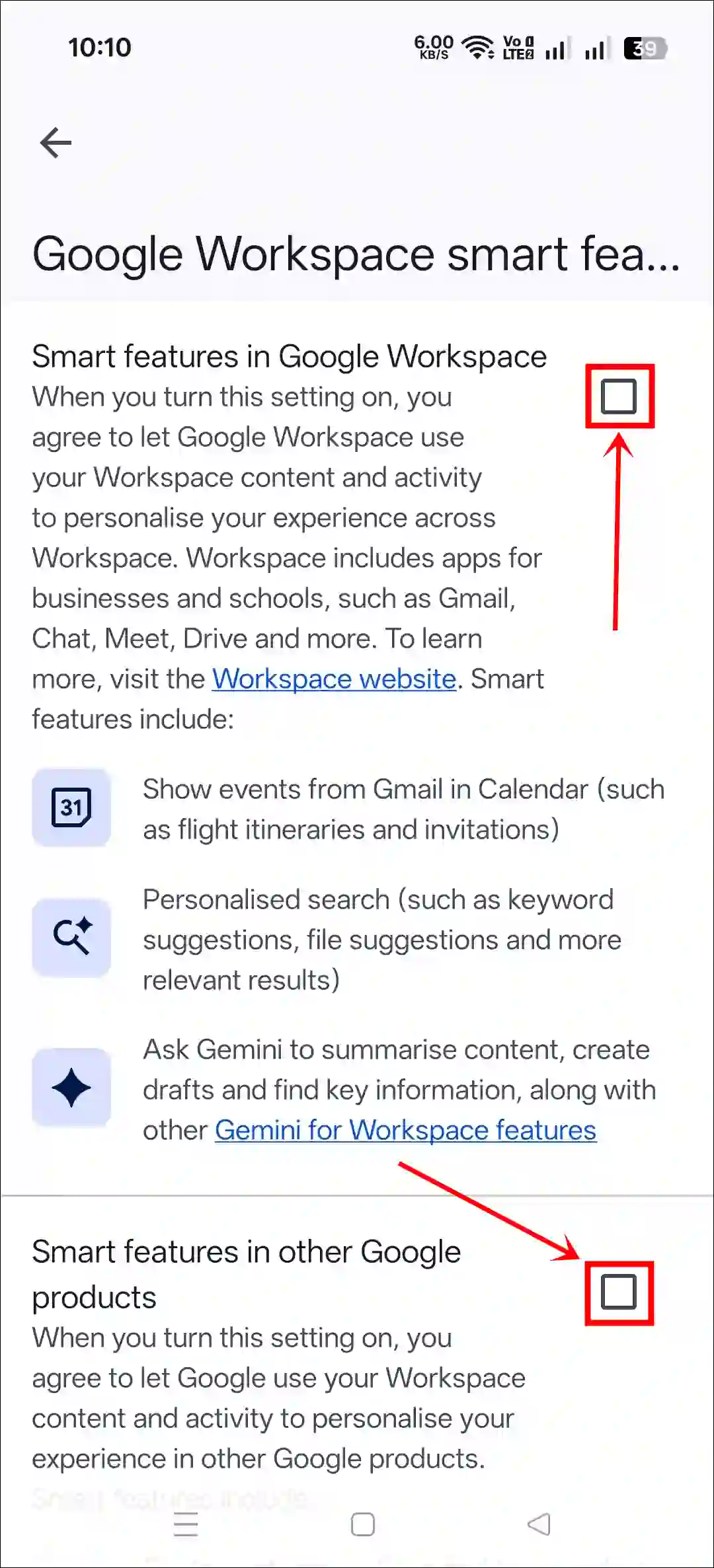 Remove all Gemini AI features from the Gmail app on Android and iPhone