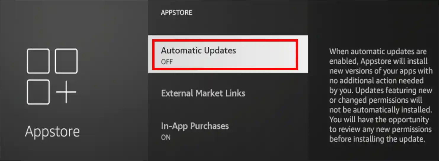 Stop Firestick from auto-updating apps