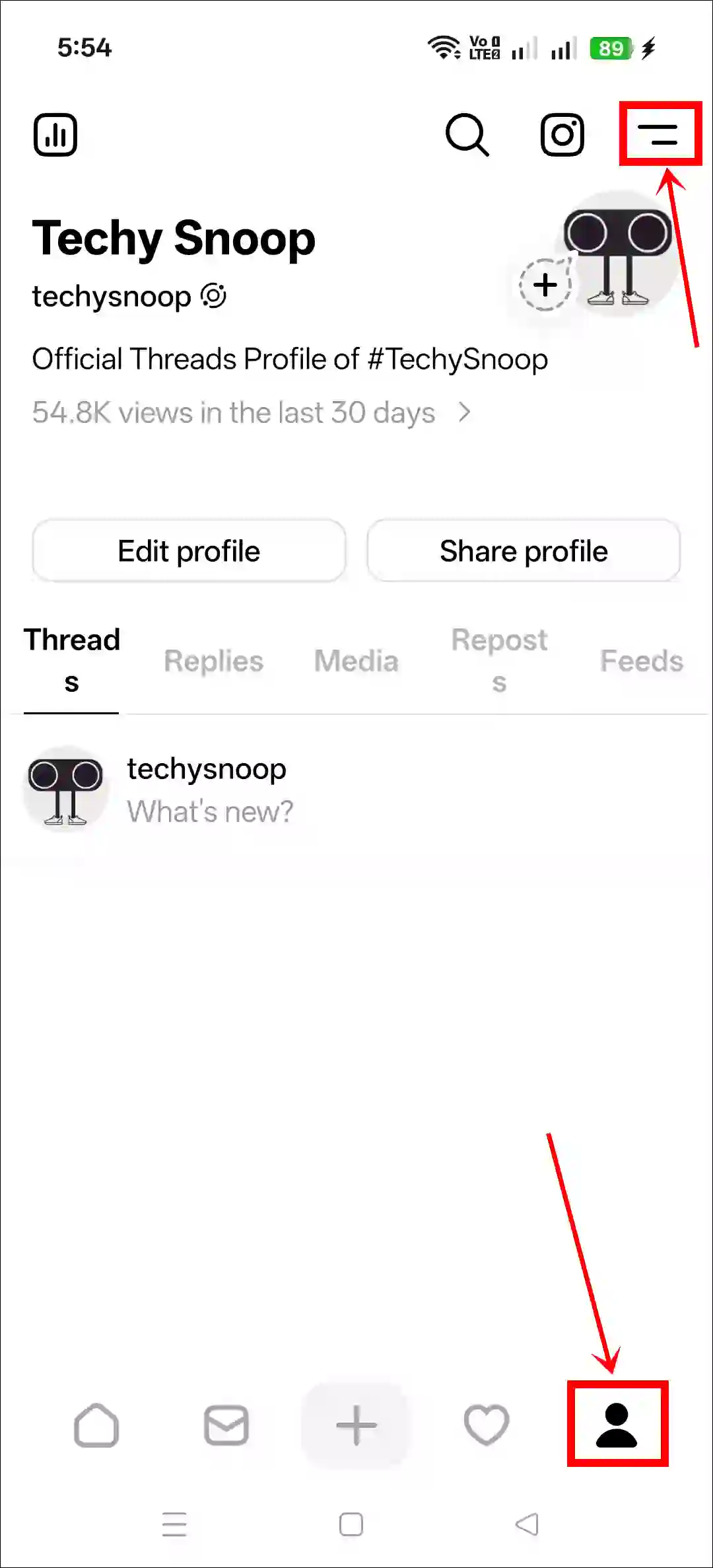 Stop the Threads app from showing online status