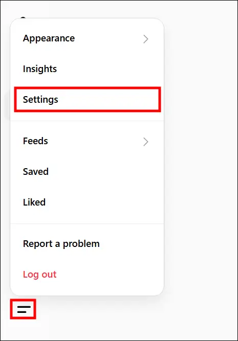 threads web settings