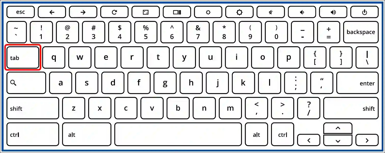 chromebook keyboard tab