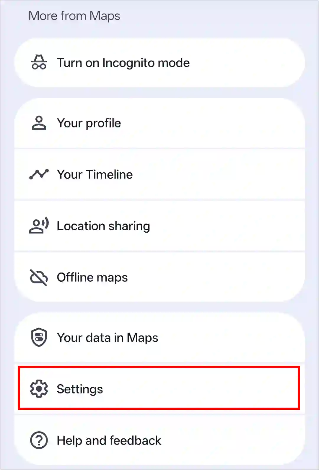 disable power-saving mode in google maps
