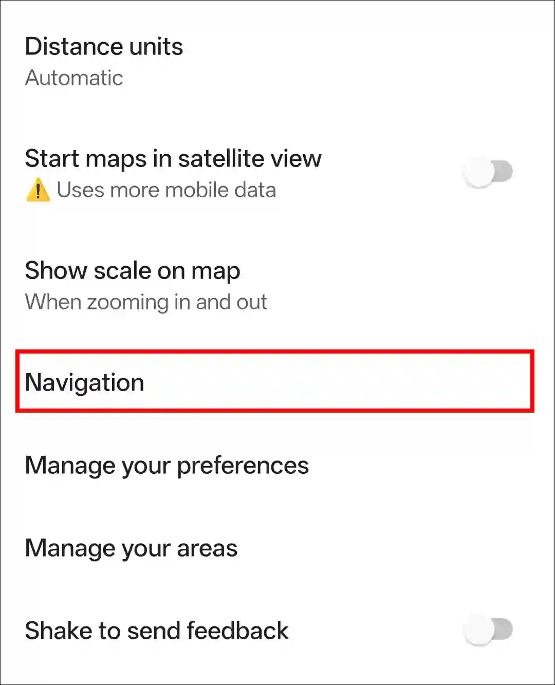 disable power-saving mode in google maps