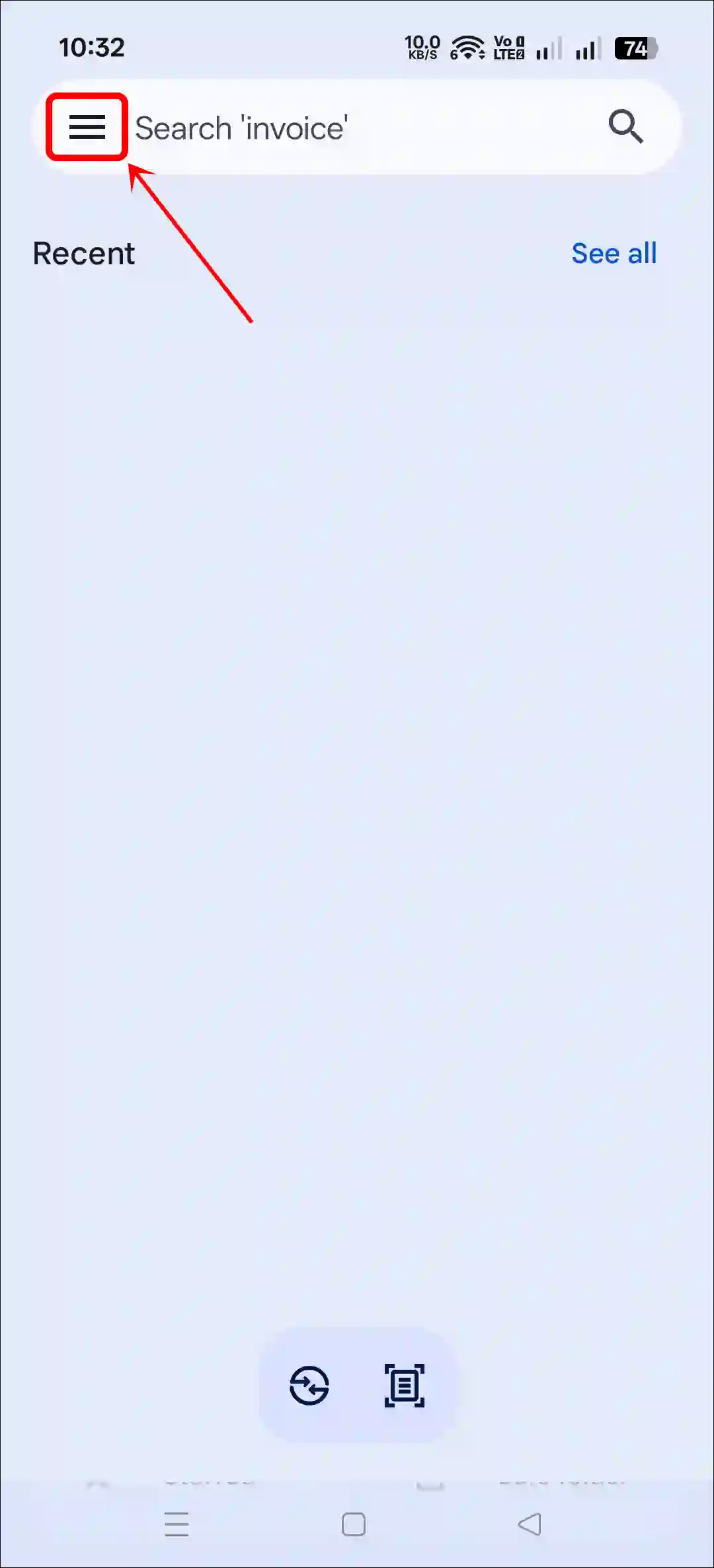 google files three lines