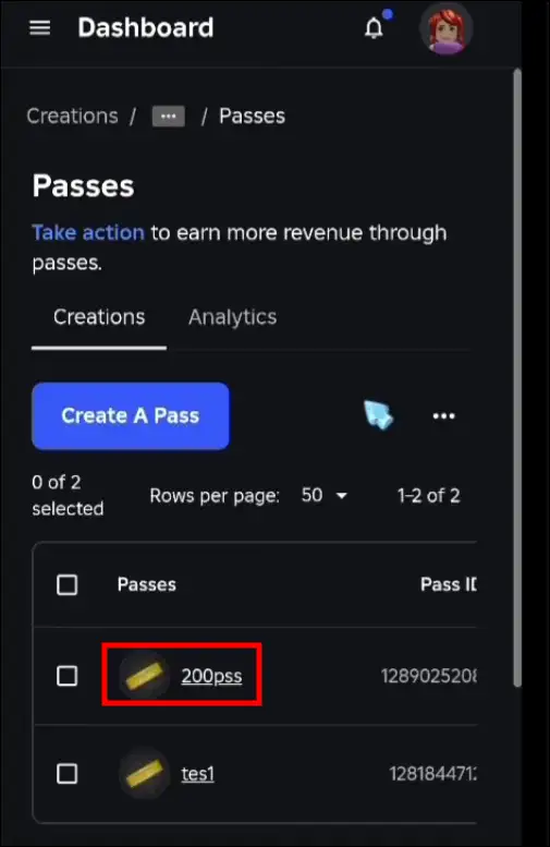 roblox mobile manage experiences pass