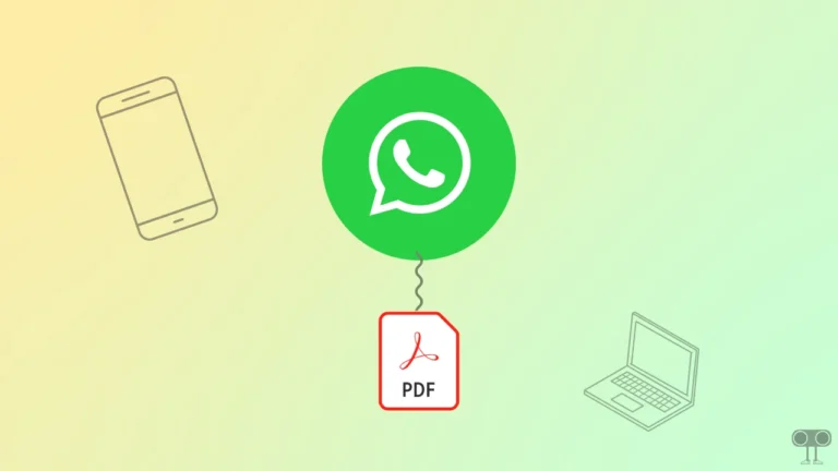 How to Send PDF File in WhatsApp from Phone and PC