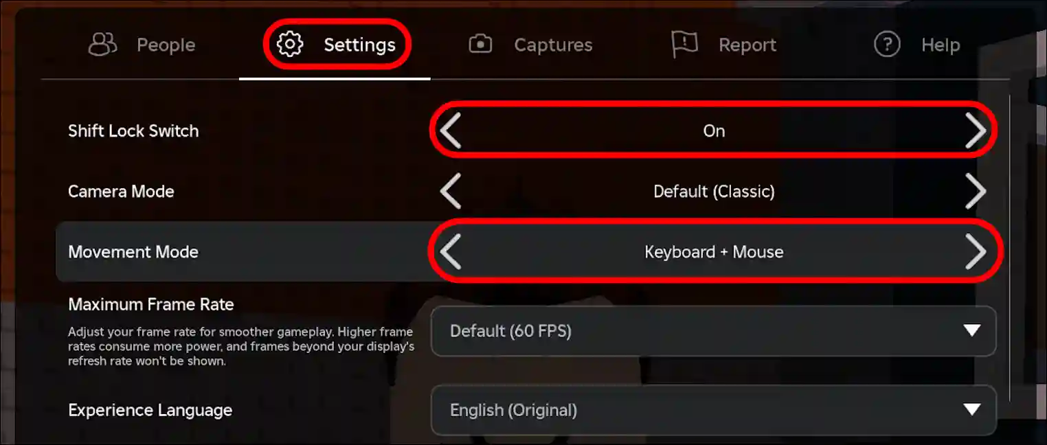 How to turn on shift lock on roblox pc